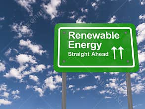 Renewable energy sign