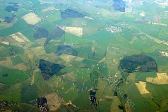 Aerial view - windmills