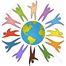 World People Peace Concept