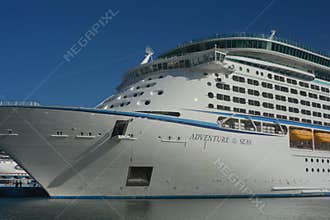 Adventure of the Seas Cruise Ship Docked at Port