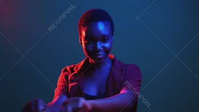 winner dance success celebration woman gif loop