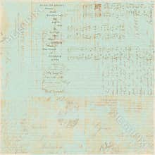 Vintage French Letter script collage background