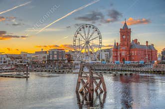 Cardiff, Wales, September 16, 2022: Mermaid Quay at Welsh capita