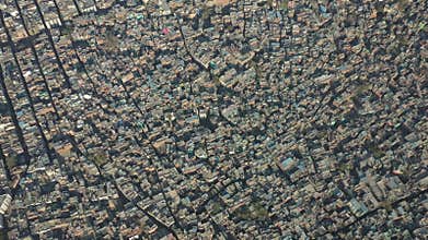 Aerial view of Delhi, India.