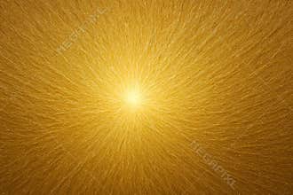 Golden rays are expanding from a bright center, creating an abstract background with a radial pattern, perfect for design projects