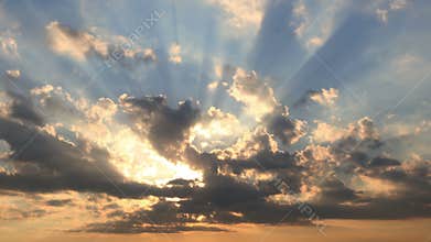 4k beautiful sunset