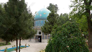Tomb of Fariduddin Attar Neyshaburi - Mausoleum of the Renowned Persian Sufi Poet Sheikh Attar, Neyshabur, Iran.