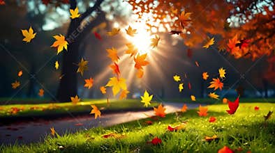 Autumn Serenity, A Walk in the Cinematic Park.