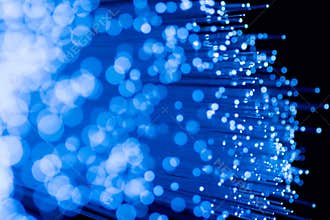 Fiber optics close-up