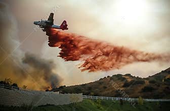Wildfire Water Dropping Plane