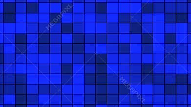 Blue grid with varied square shades symmetry and alignment absent