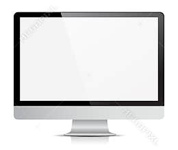 Computer Monitor Display Isolated