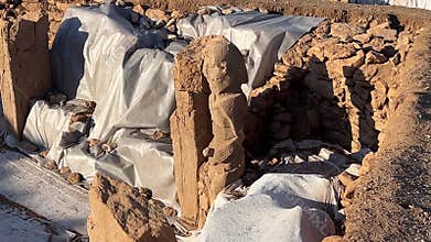 Karahan Tepe Archaeological site in Sanliurfa City, Turkiye