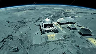 Colonization of other planets. Human base on a habitable planet.