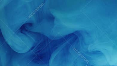 Mist fume blue haze airy pour veil color blur ink