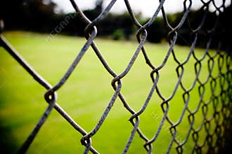Chain Link Fence Closeup