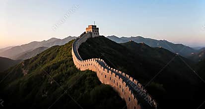 Awe-Inspiring Aerial View of the Great Wall of China