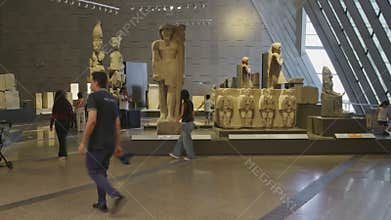 Giza, Egypt- July 26 2025: The Grand Egyptian Museum also known as the Giza Museum