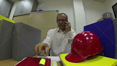 Successful Businessman Showing Thumbs Up