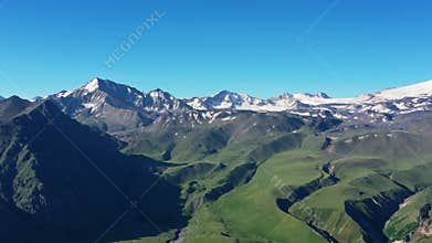 Mount Elbrus in Caucasus mountains