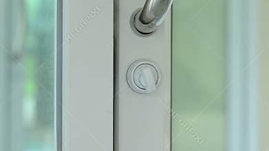 Opening door with hand