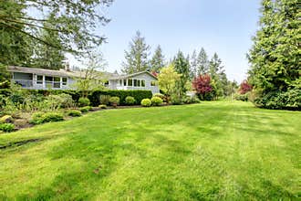Beautiful farm house backyard