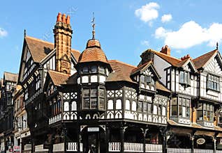 City centre buildings, Chester.