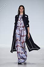 NEW YORK, NY - SEPTEMBER 04: A model walks the runway at Richard Chai Love Spring 2015 fashion show