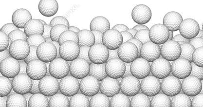 Falling golf balls