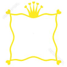 Queen crown border frame