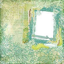 Artisti Batik Floral Design Frame Background