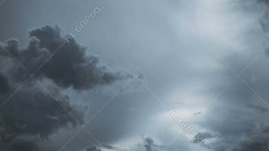 Stormy Clouds Fade to Dark Skies.