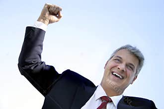 Happy businessman