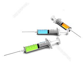 3 needles, 3 medicines