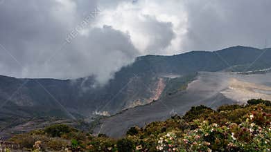Irazu highest active volcano Costa Rica Time Lapse, 4k
