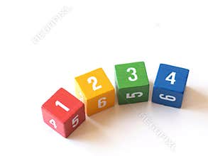 Colorful numbered blocks for learning (I)