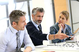 Team of architects working together