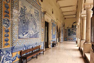 Corridor. College of Sao Tomas. Coimbra. Portugal