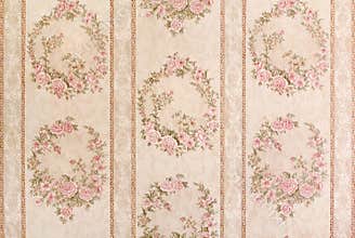 Vintage floral wallpaper