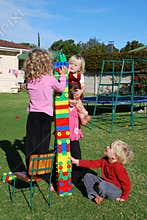 Kids playing outdoors