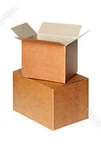 Cartons isolated on white