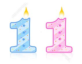 Birthday candle - 1