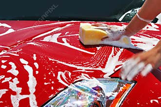 woman Carwash