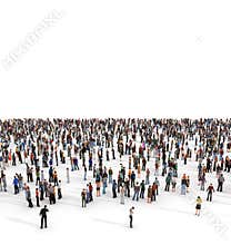 Crowd. A large group of people