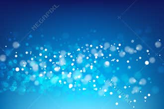 Abstract blue background with light bokeh vector illustration 002