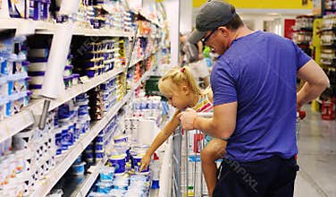 Dad and daughter