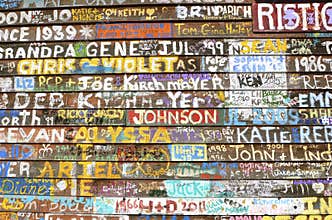 Painted signature graffiti