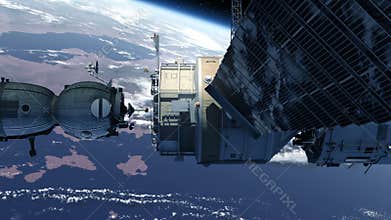 Spacecraft Docking To Space Station
