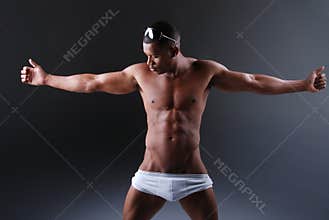muscular man.