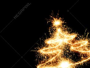 Sparklers Christmas tree